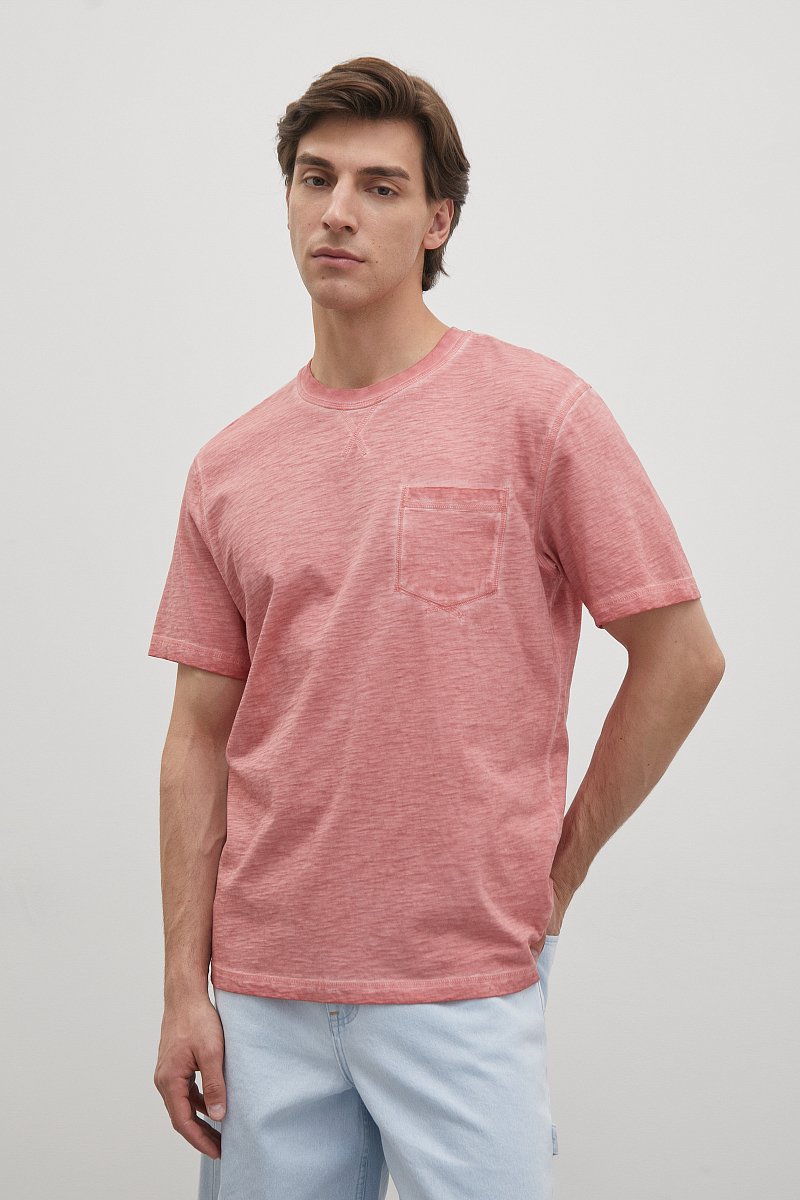 Базовая футболка из хлопка, Модель FSD21059, Фото №1