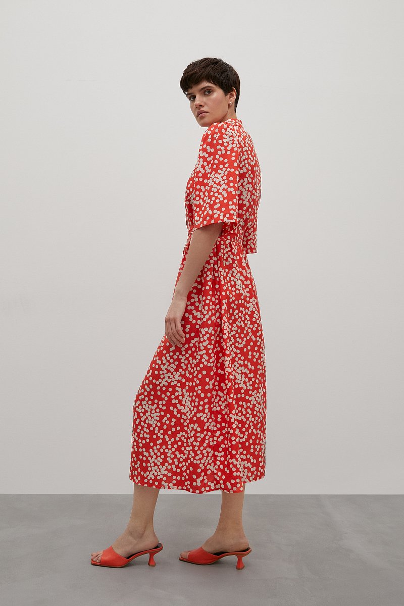 Платье-рубашка с поясом, Модель FSD110166, Фото №4