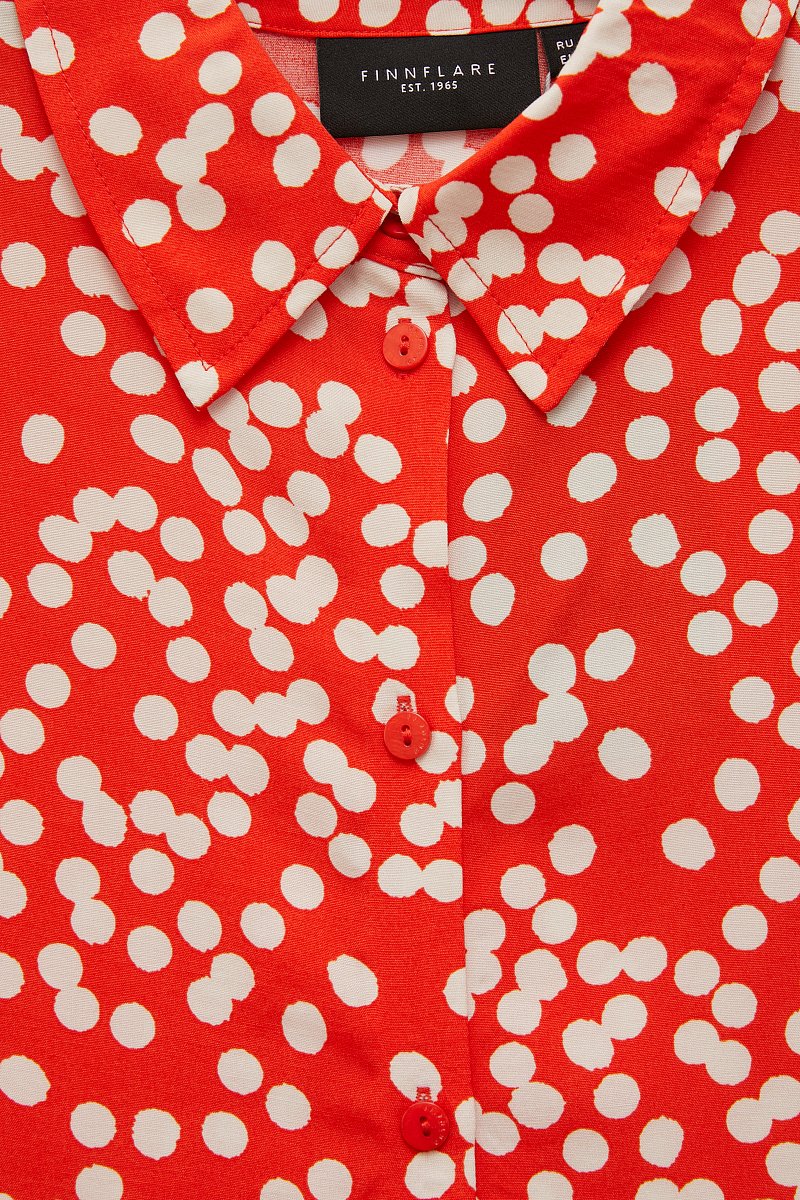 Женская рубашка с отложным воротничком, Модель FSD110169, Фото №6