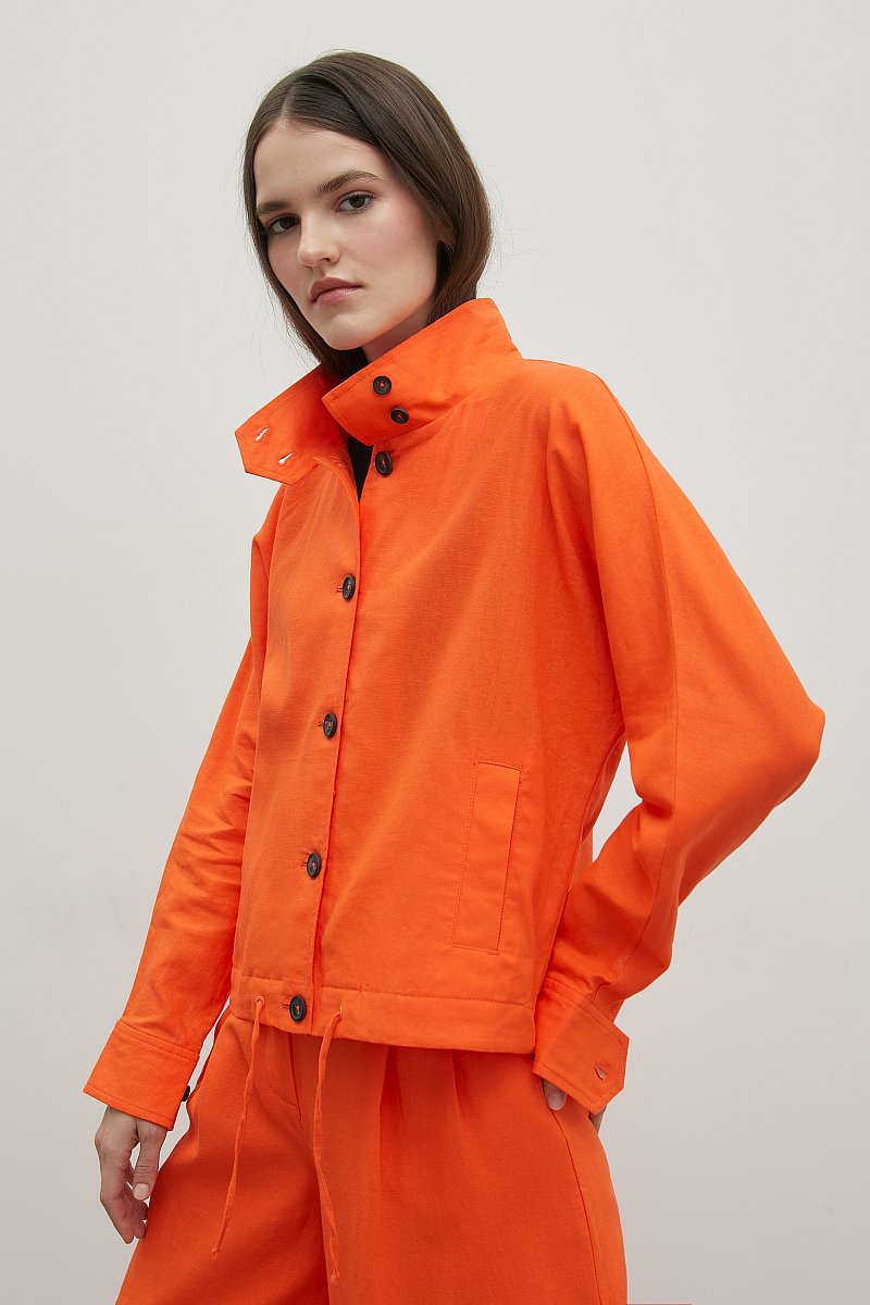 Льняная куртка, Модель FSD110198, Фото №4