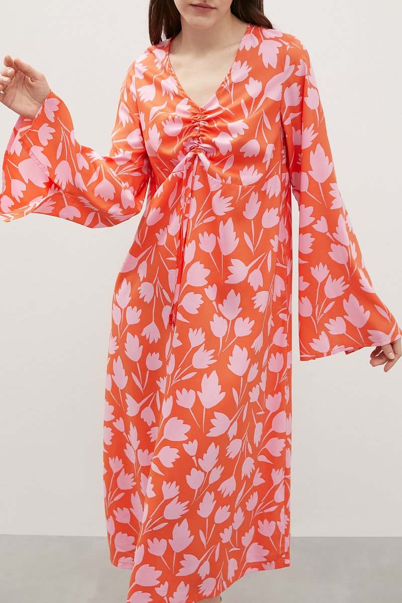 Платье с v-образным вырезом, Модель FSD110177, Фото №3