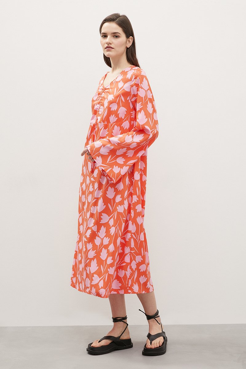 Платье с v-образным вырезом, Модель FSD110177, Фото №4