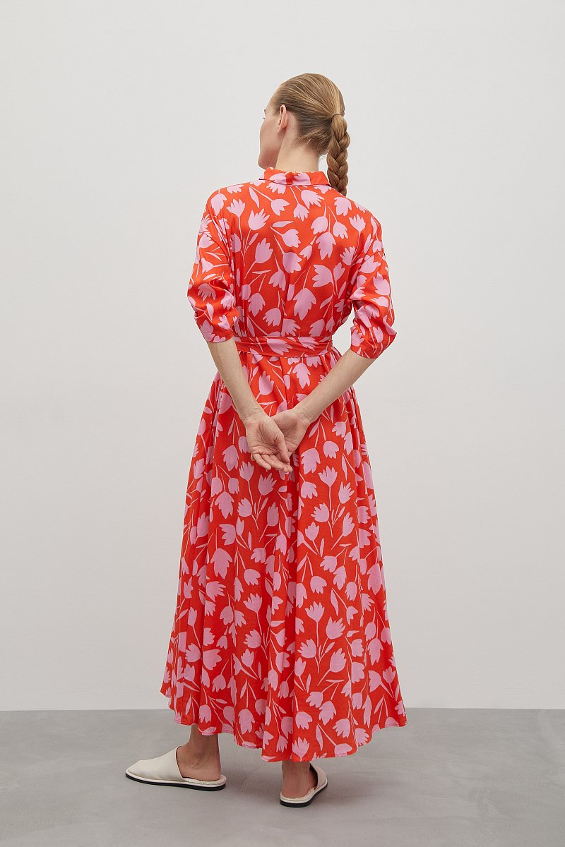 Платье-рубашка с принтом, Модель FSD110214, Фото №4