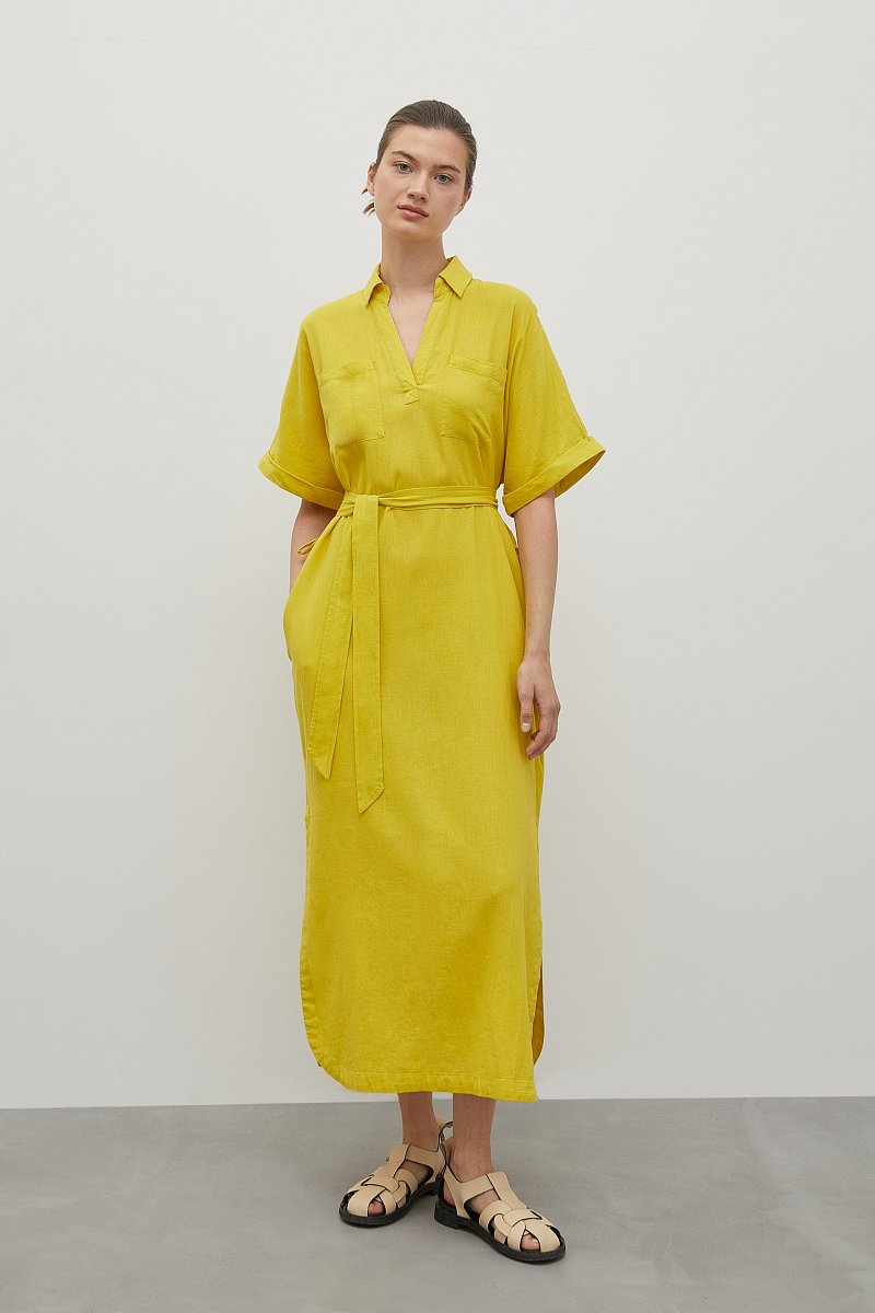 Льняное платье, Модель FSD110122, Фото №1