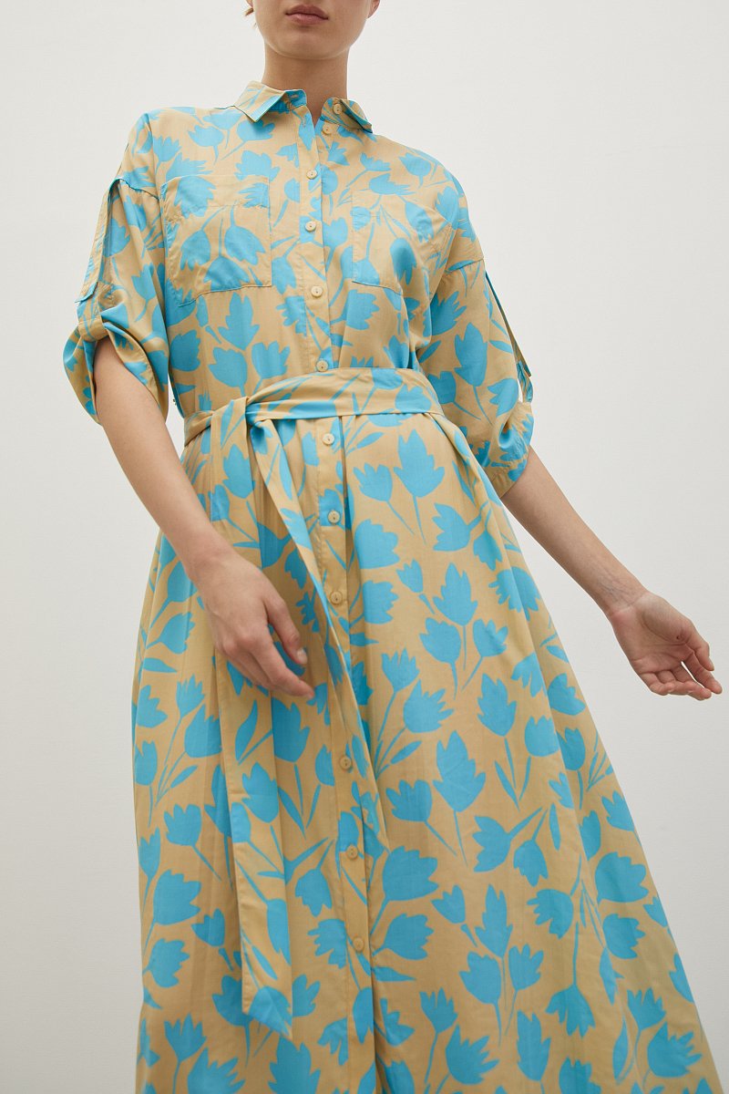 Платье-рубашка с принтом, Модель FSD110214, Фото №3