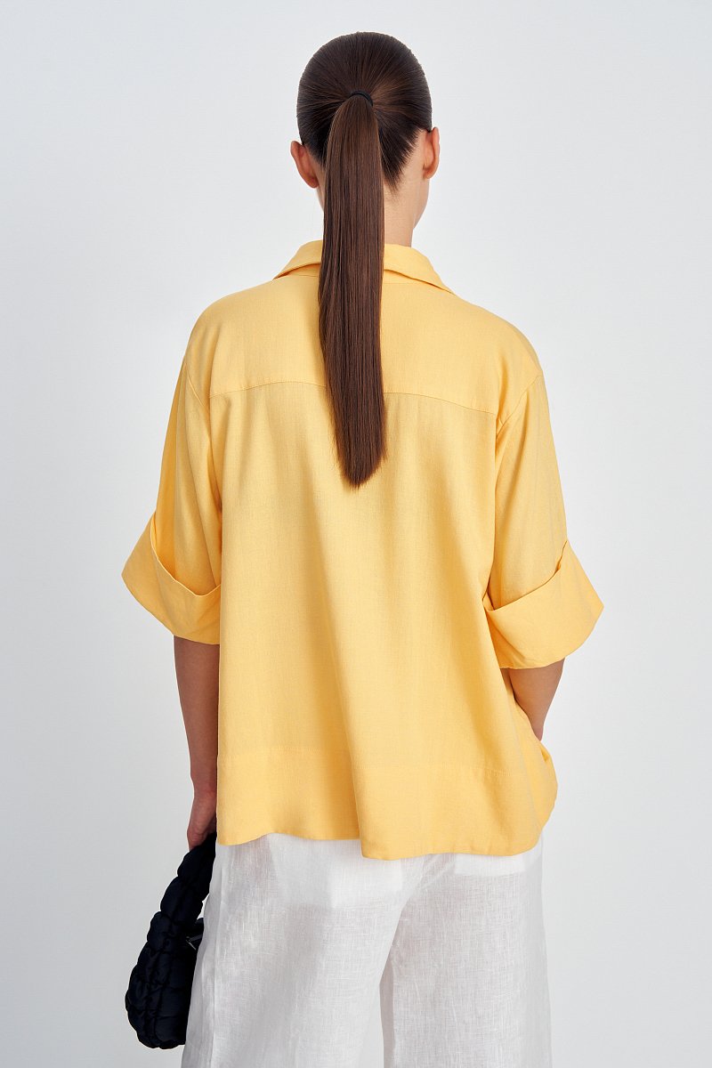 Льняная рубашка, Модель FSD11066, Фото №5