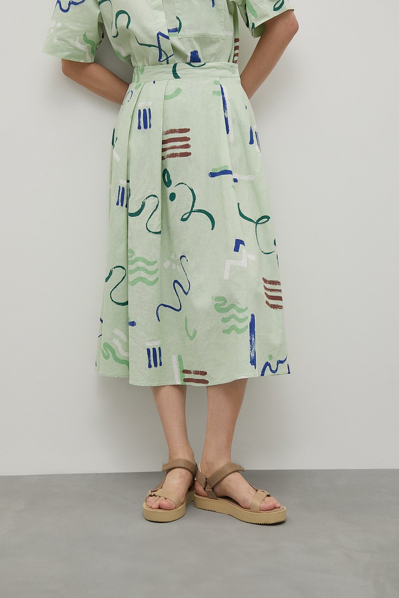 Льняная юбка, Модель FSD110114, Фото №2