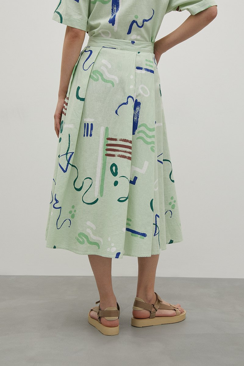 Льняная юбка, Модель FSD110114, Фото №4