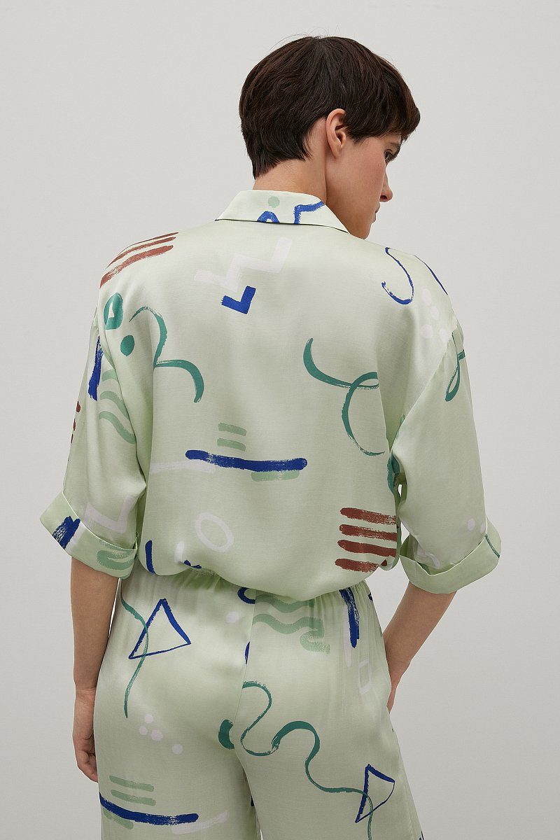 Рубашка с абстрактным принтом, Модель FSD110194, Фото №5