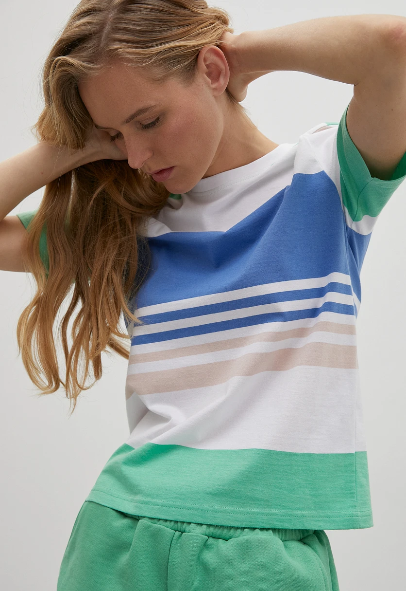 Футболка в полоску, Модель FSD110153, Фото №3