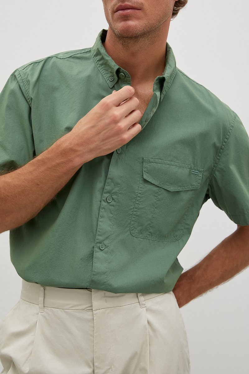 Рубашка с коротким рукавом, Модель FSD21074, Фото №3