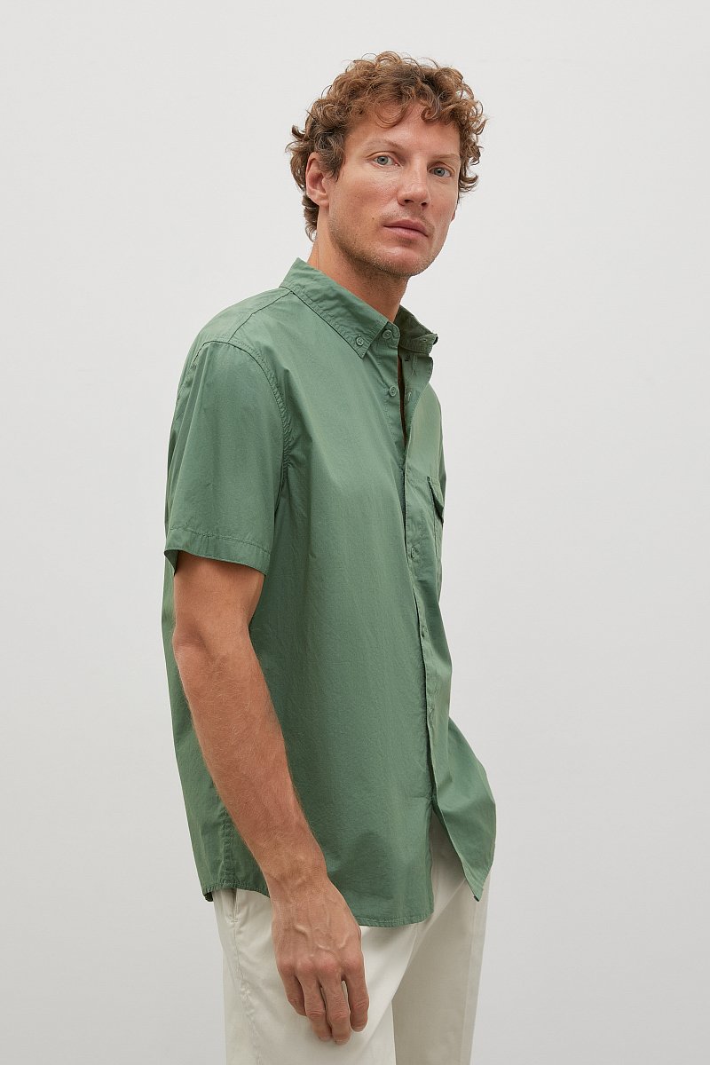 Рубашка с коротким рукавом, Модель FSD21074, Фото №4