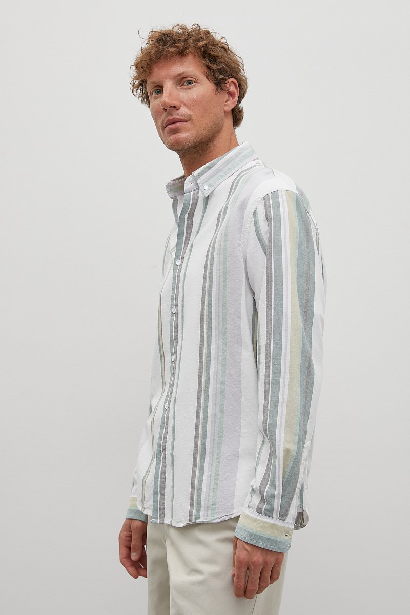 Рубашка в полоску, Модель FSD21069, Фото №4