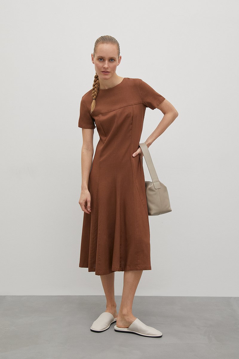 Платье с круглым вырезом, Модель FSD110145, Фото №1