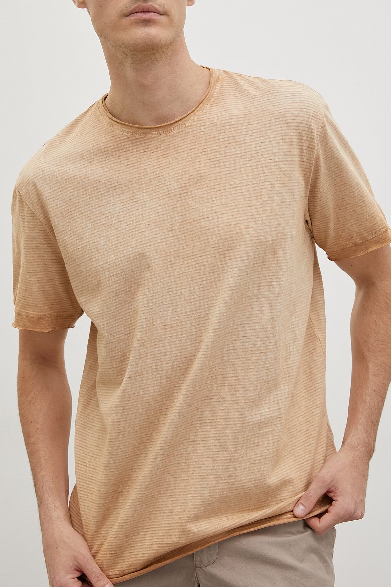 Базовая футболка из хлопка, Модель FSD21058, Фото №3