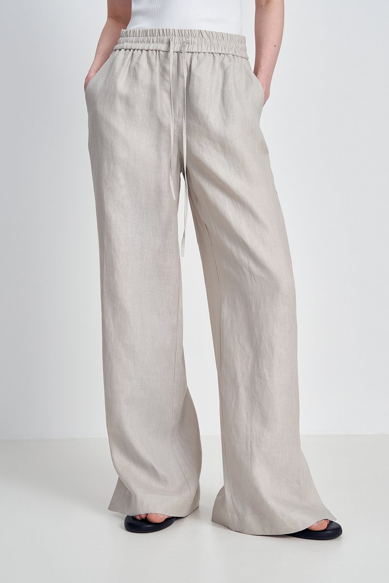 Базовые льняные брюки, Модель FSD11012, Фото №1