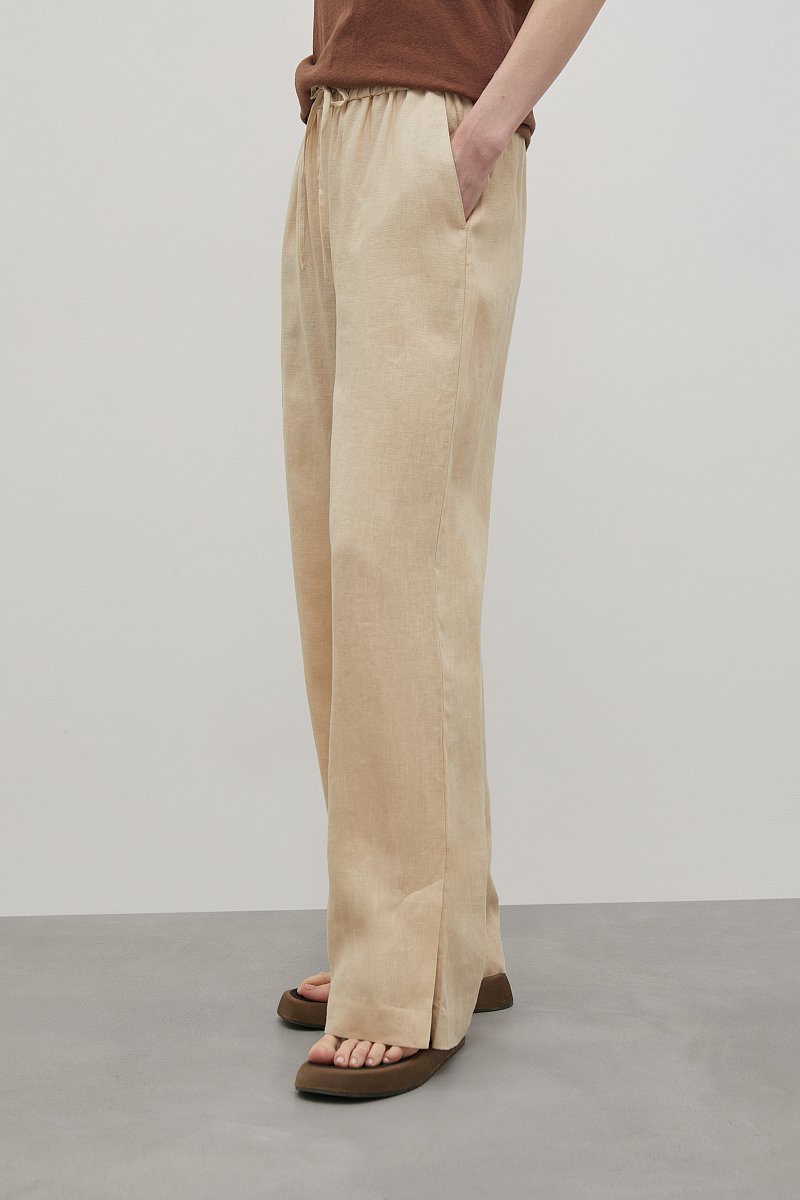 Базовые льняные брюки, Модель FSD11012, Фото №3