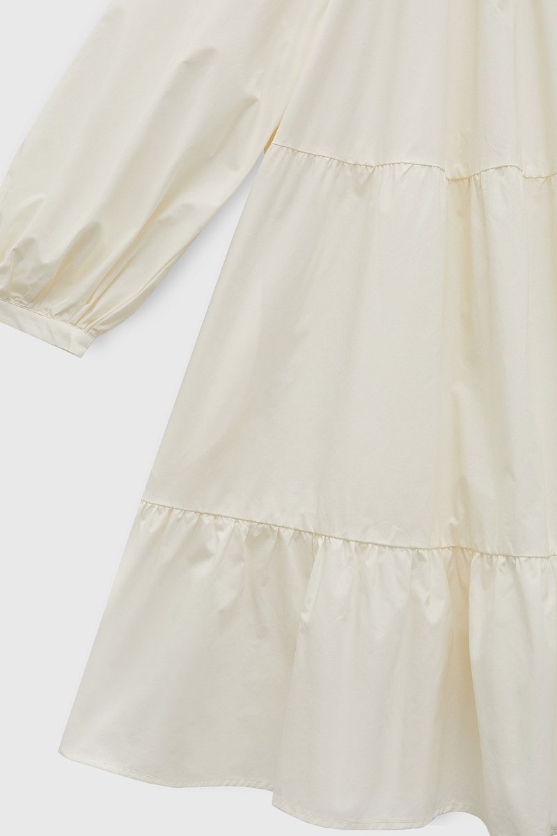 Платье с рукавами-буфами из хлопка, Модель FSD11085, Фото №7