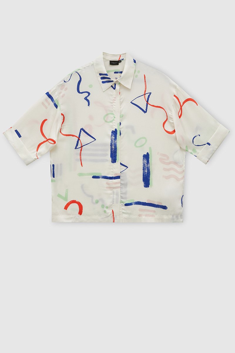 Рубашка с абстрактным принтом, Модель FSD110194, Фото №7