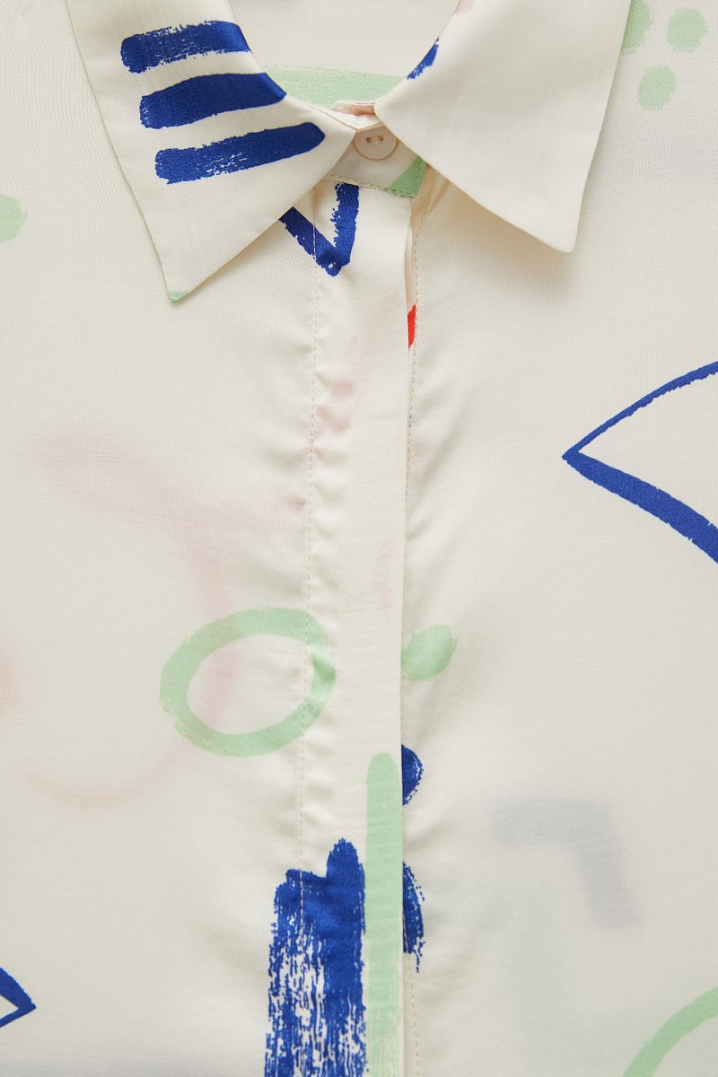 Рубашка с абстрактным принтом, Модель FSD110194, Фото №6
