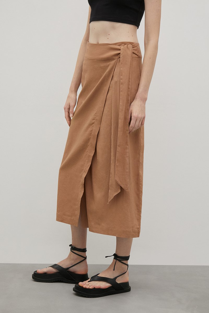 Льняная юбка, Модель FSD11068, Фото №3