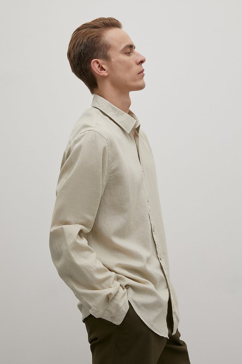 Льняная рубашка, Модель FSD21001, Фото №4
