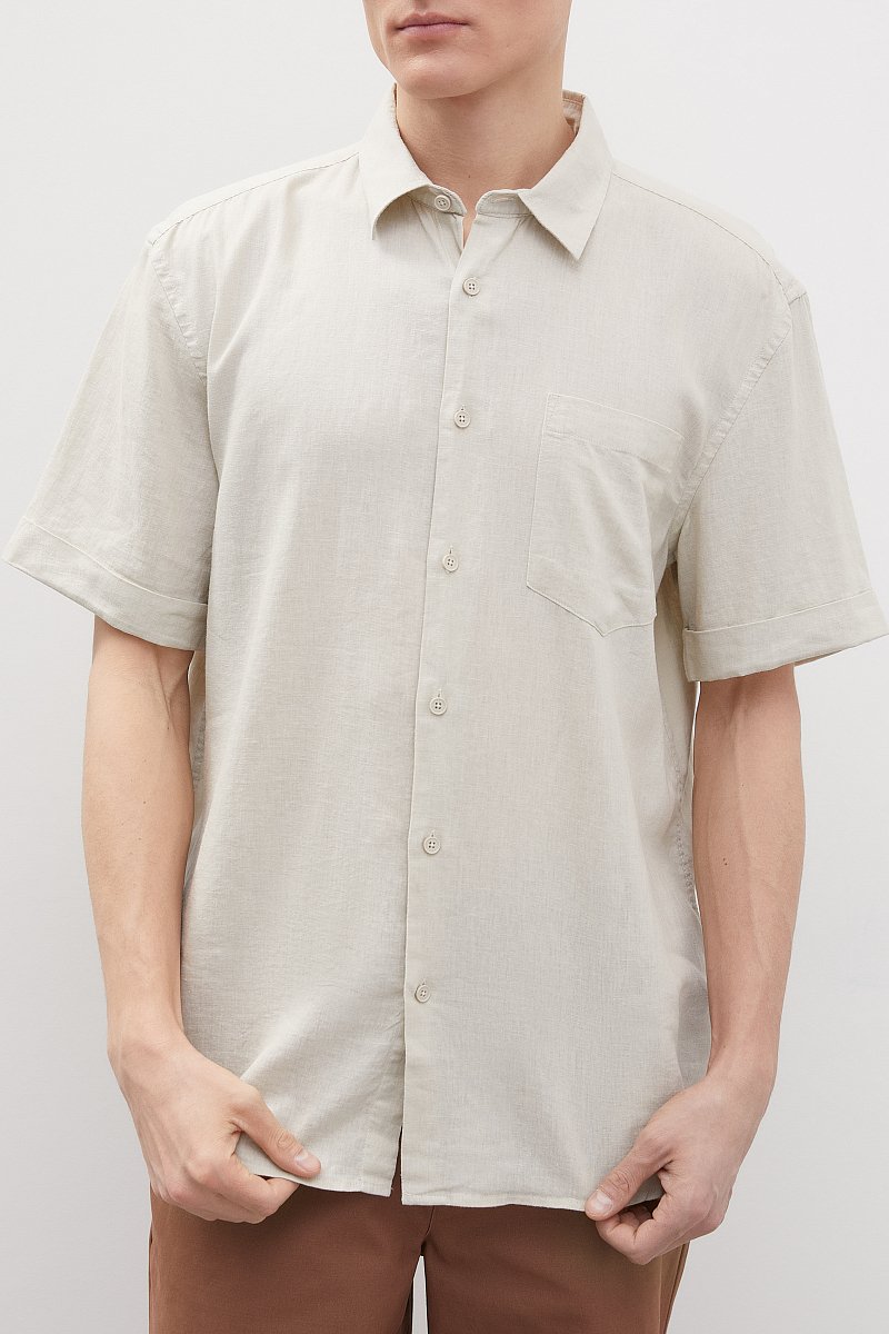 Льняная рубашка, Модель FSD21004, Фото №3