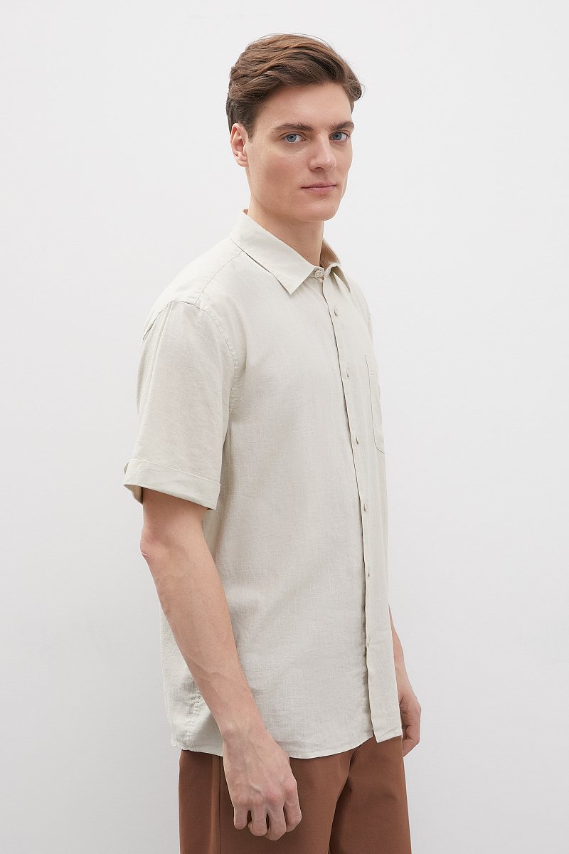 Льняная рубашка, Модель FSD21004, Фото №4