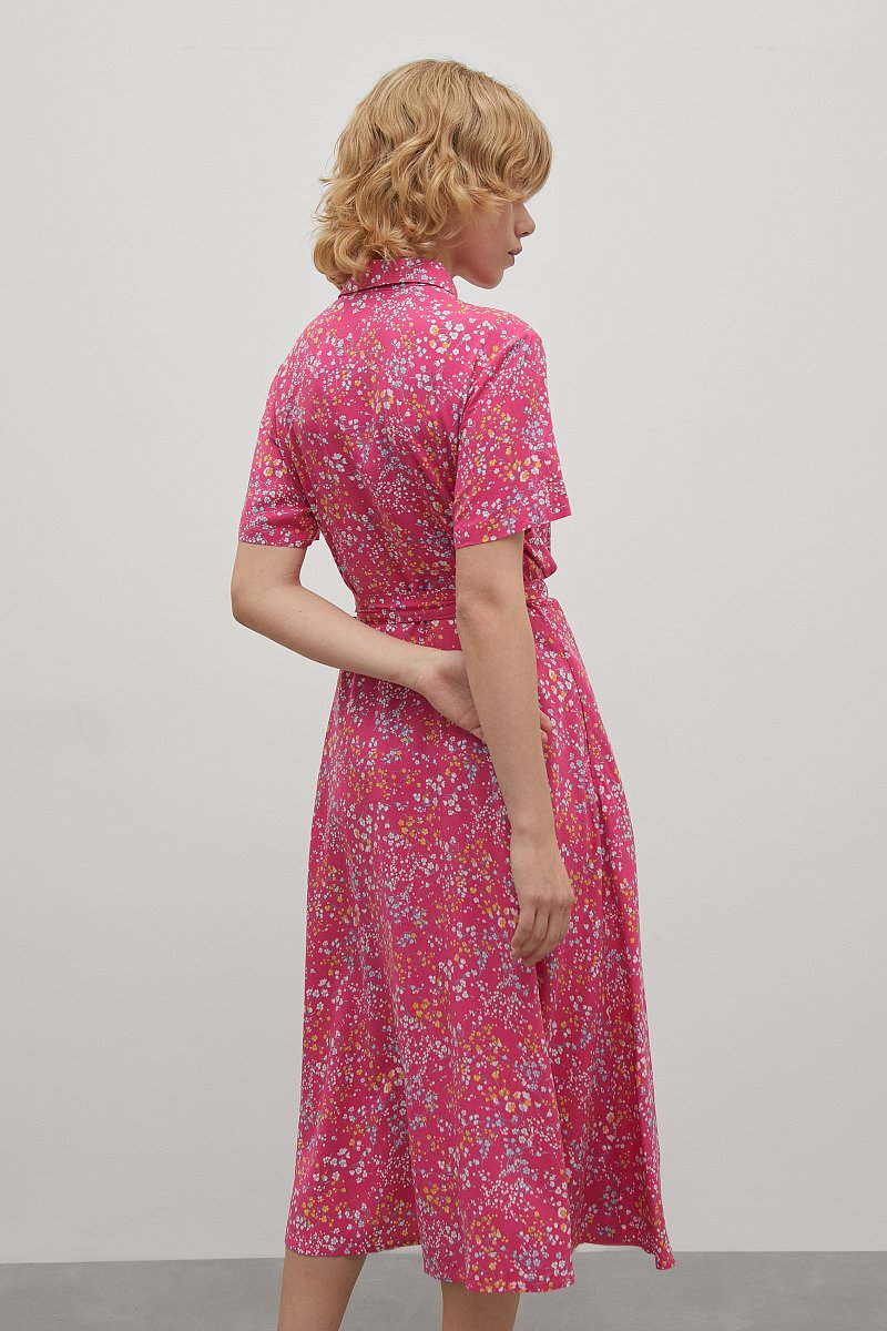 Платье-рубашка с поясом, Модель FSD110212, Фото №4