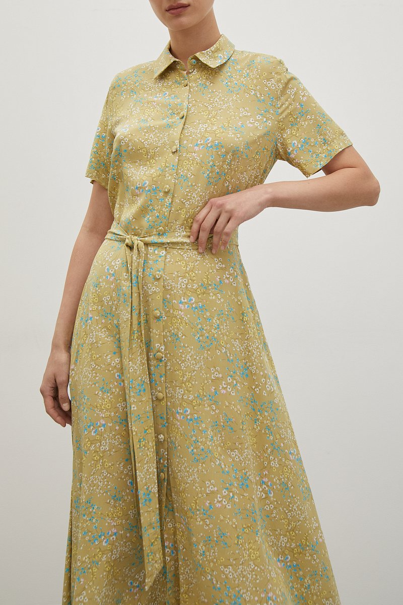 Платье-рубашка с поясом, Модель FSD110212, Фото №2