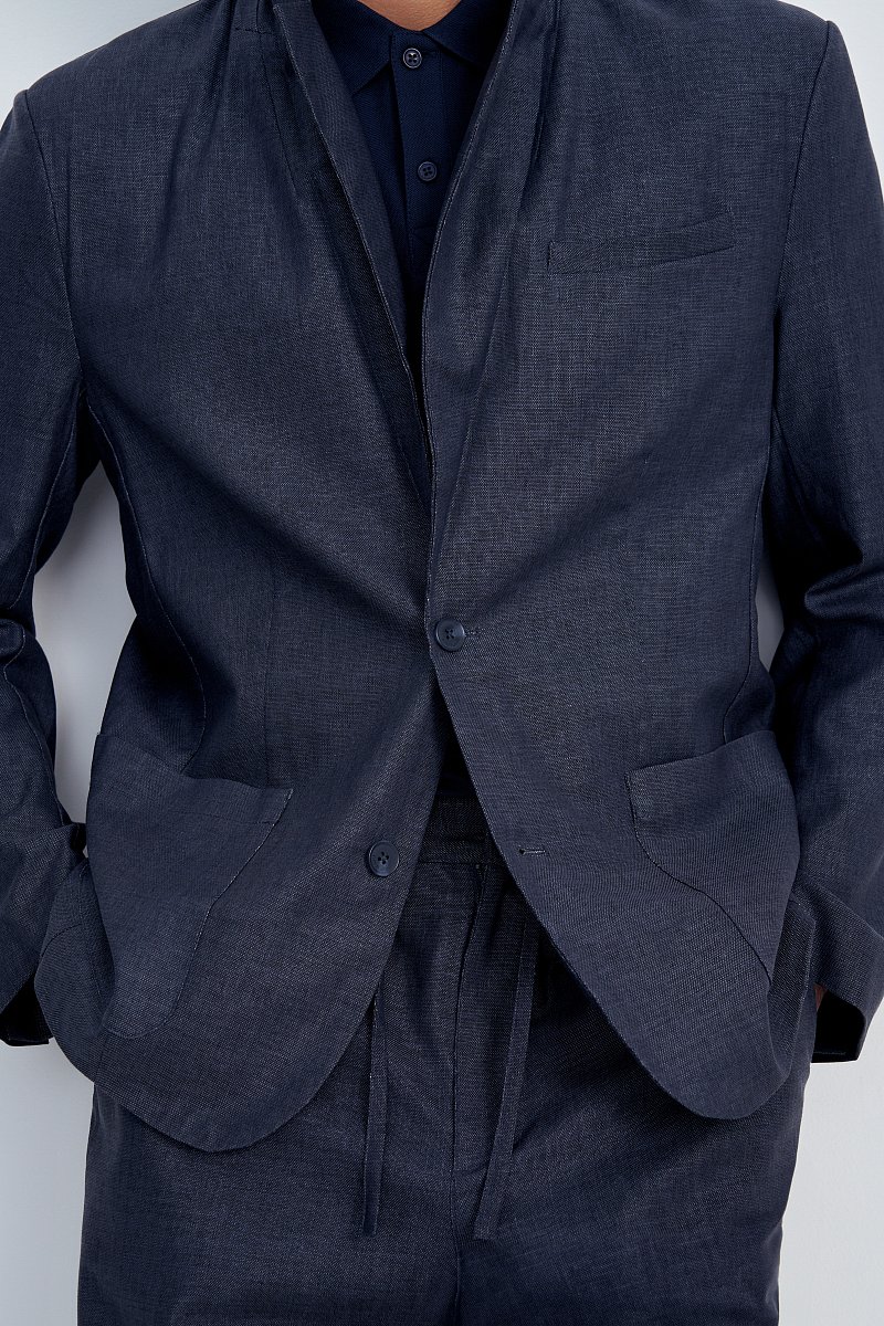 Пиджак однобортный с карманами, Модель FSE21010, Фото №3