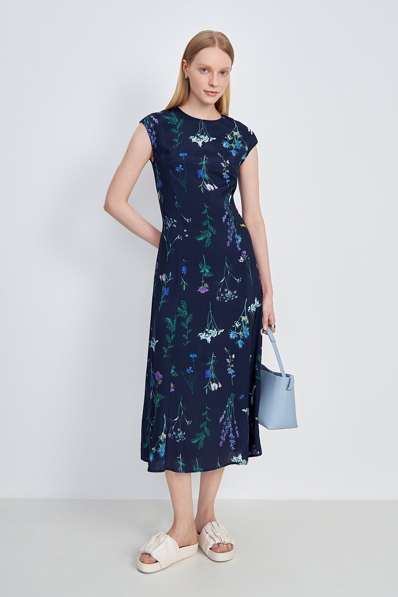 Платье макси с цветочным принтом, Модель FSE110111, Фото №1