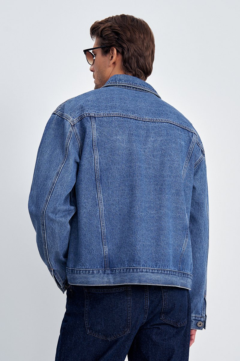 Джинсовая куртка с карманами, Модель FSE25005, Фото №4