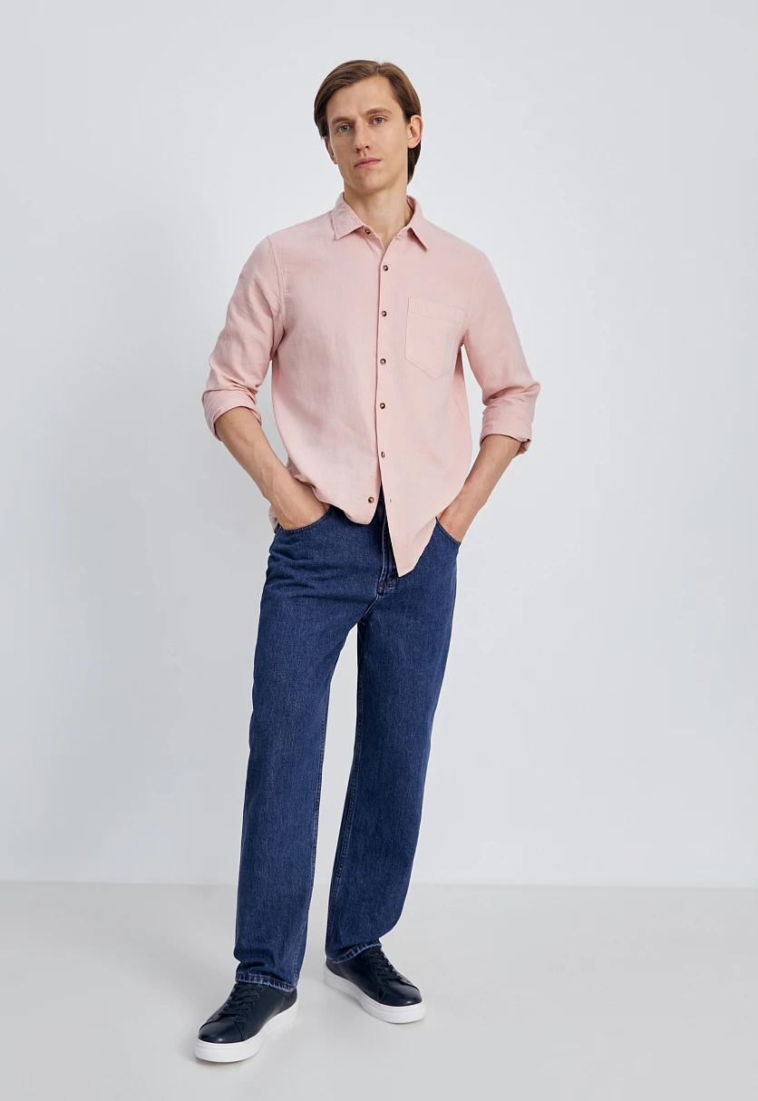 Джинсы straight fit мужские, Модель FSE25009, Фото №3