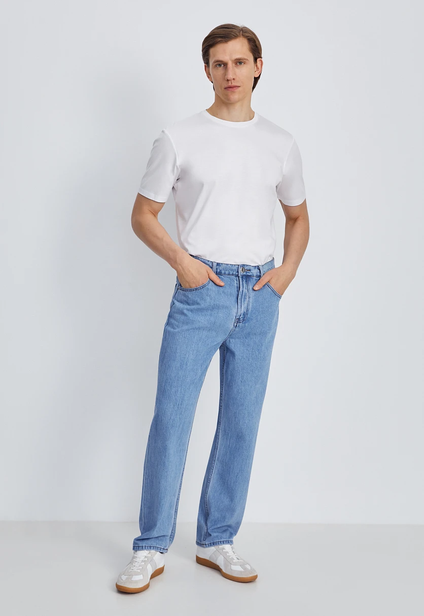 Джинсы straight fit мужские, Модель FSE25009, Фото №2