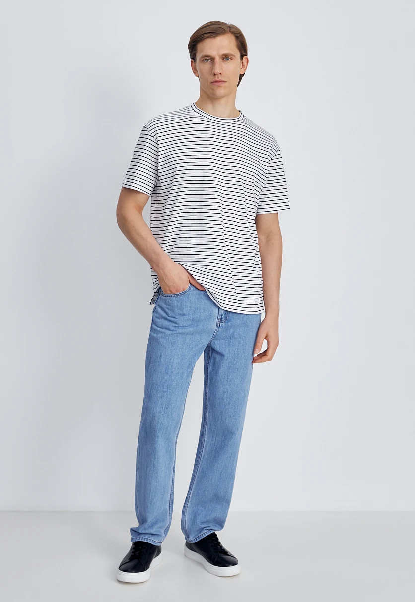 Джинсы straight fit мужские, Модель FSE25009, Фото №3