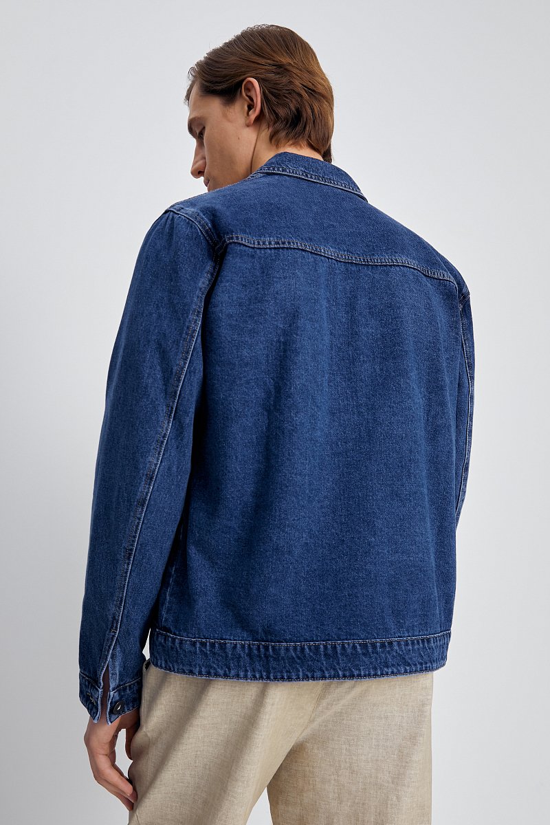 Джинсовая куртка с карманами, Модель FSE25002, Фото №5