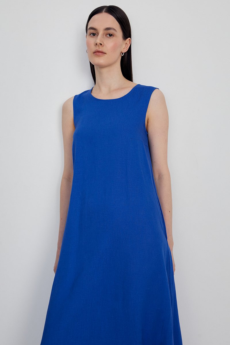 Платье миди с округлым воротником, Модель FSE11022, Фото №2