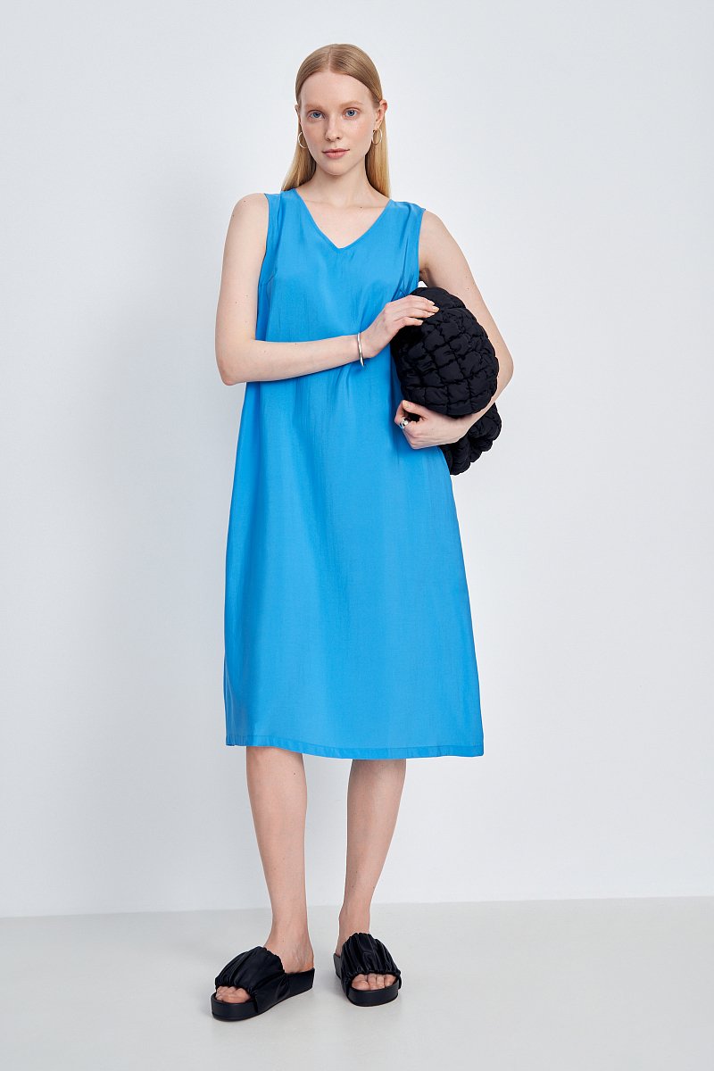 Платье с V-образным вырезом, Модель FSE11014, Фото №2
