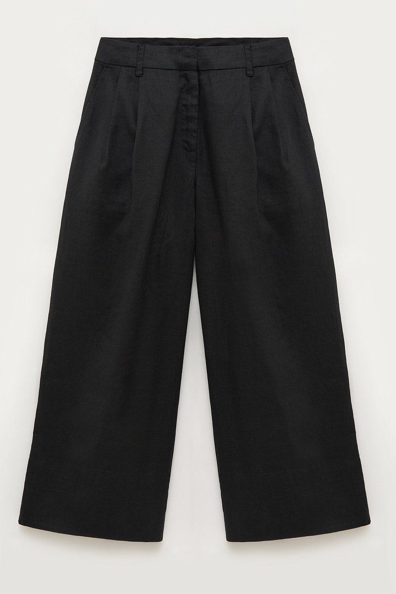Укороченные брюки изо льна, Модель FSE110265, Фото №8