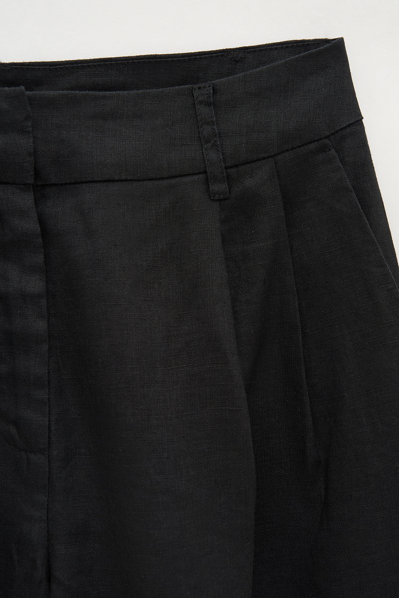 Укороченные брюки изо льна, Модель FSE110265, Фото №7