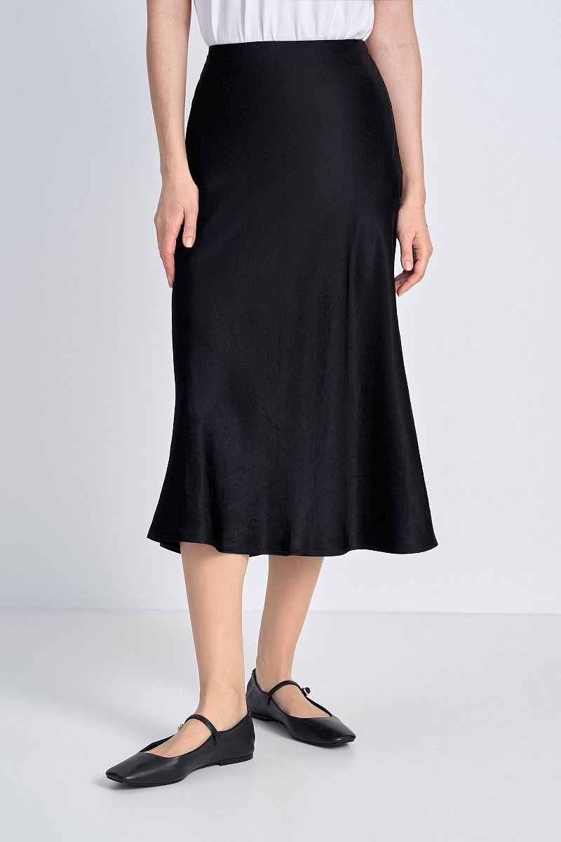 Атласная юбка миди, Модель FSE51011, Фото №1