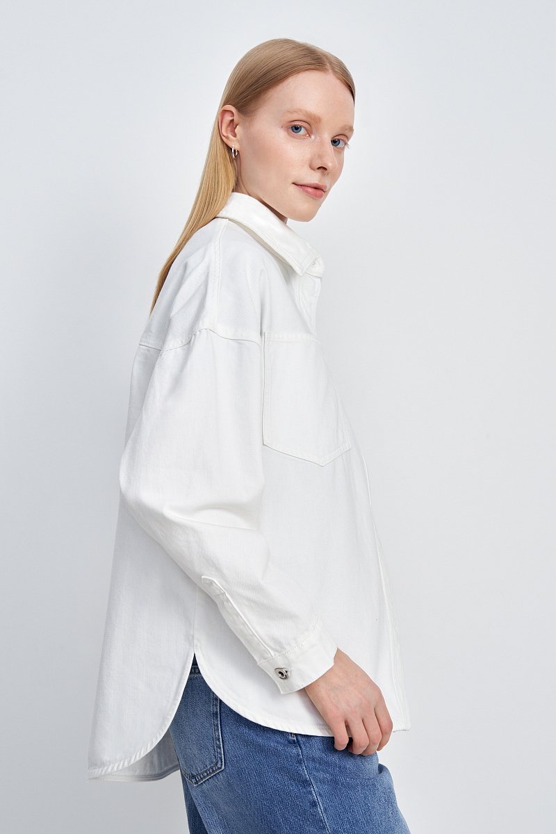 Джинсовая куртка с карманами, Модель FSE15028, Фото №4