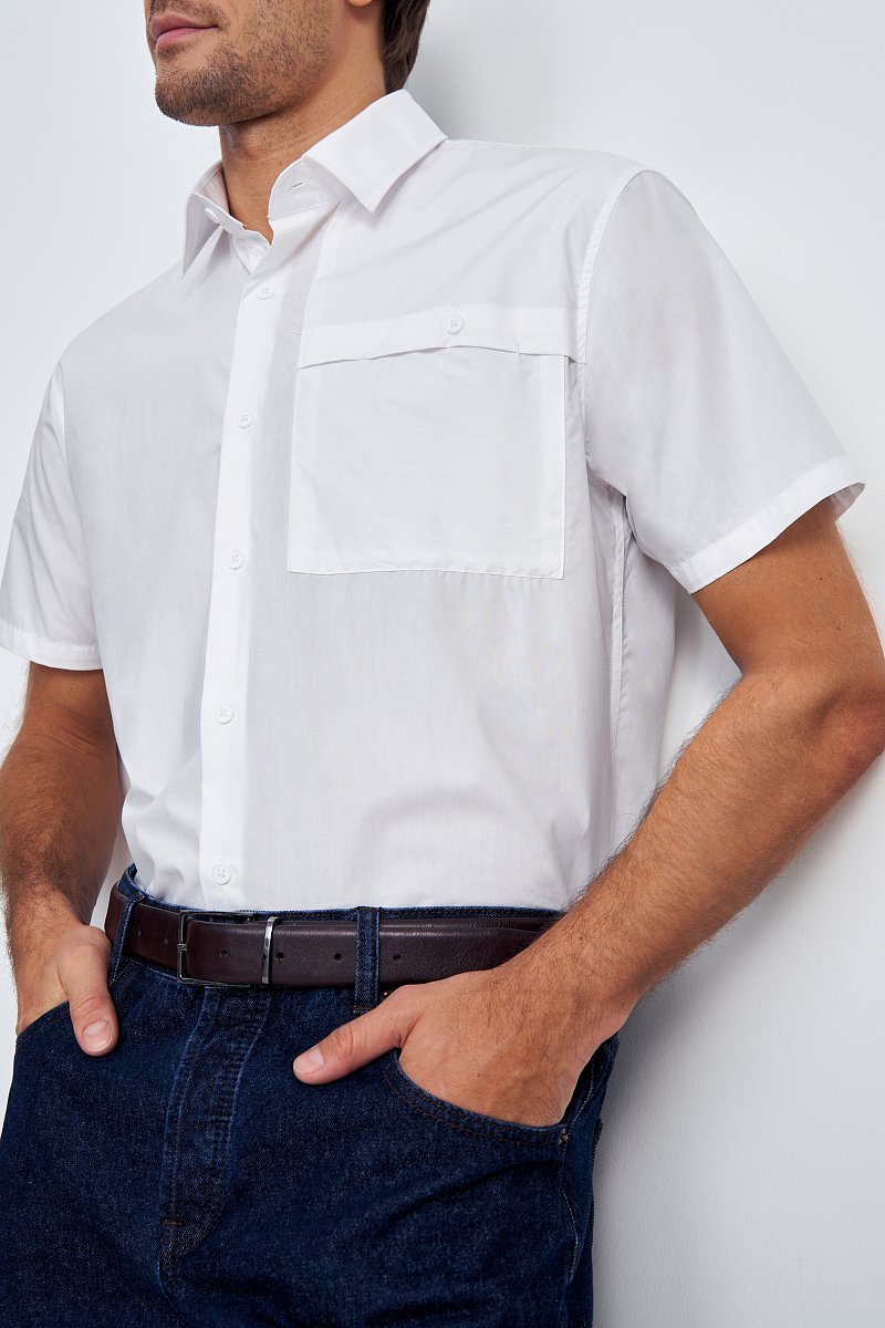 Рубашка с карманом, Модель FSE21022, Фото №3