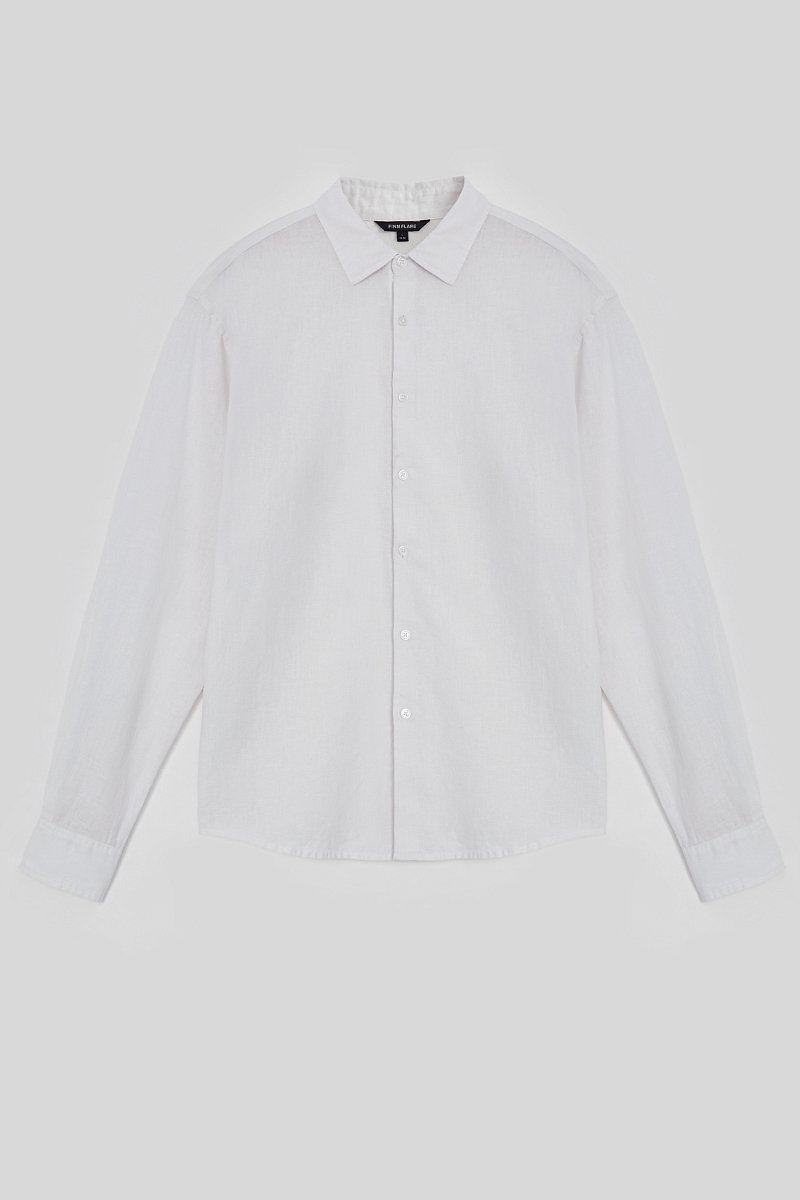 Рубашка из льна с длинным рукавом, Модель FSE21026, Фото №8
