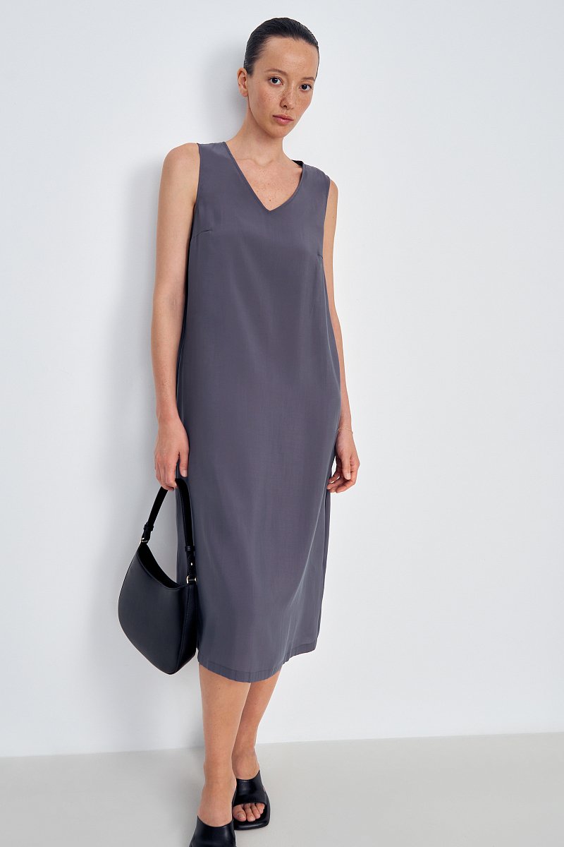 Платье с V-образным вырезом, Модель FSE11014, Фото №2