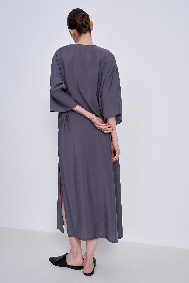 Платье свободного кроя с широкими рукавами, Модель FSE11017, Фото №4