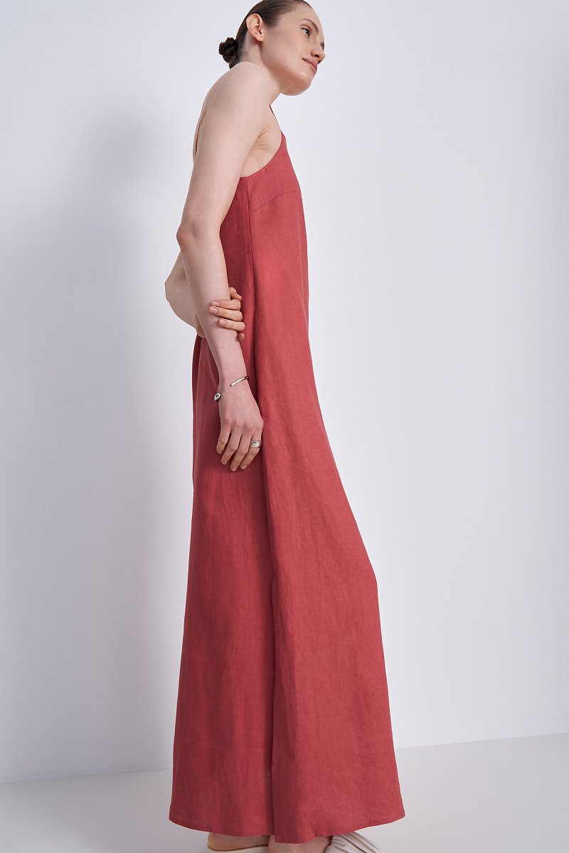 Платье макси из льна, Модель FSE11031, Фото №3