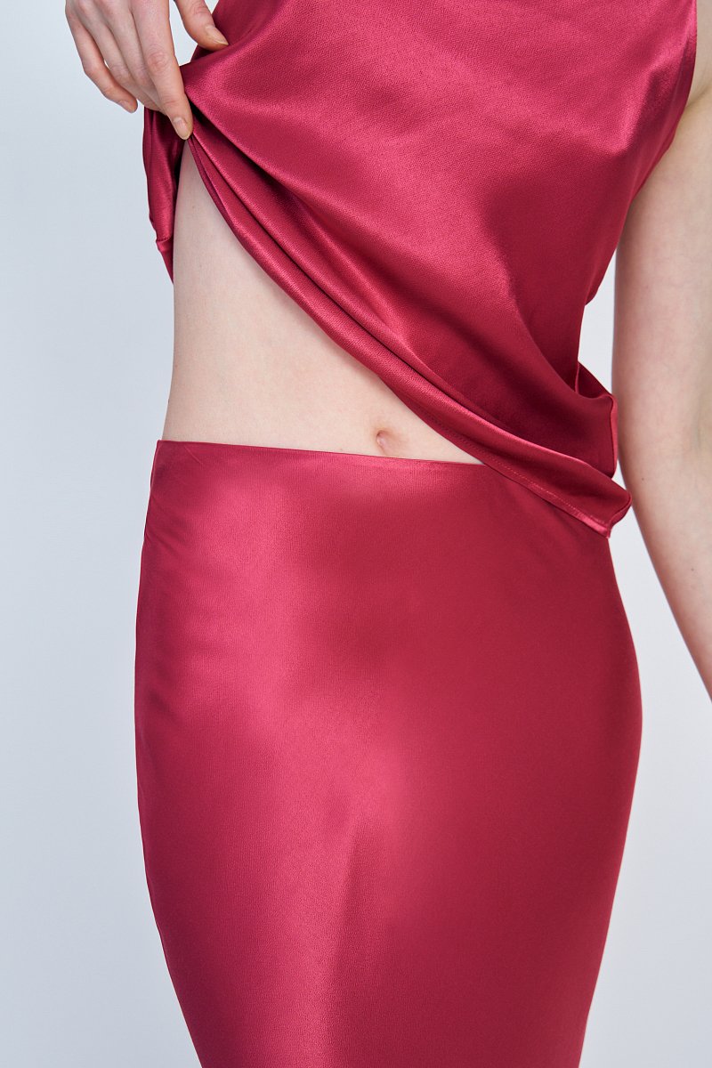 Атласная юбка макси, Модель FSE51010, Фото №6