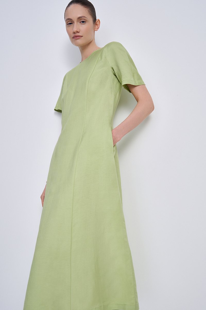 Платье миди с коротким рукавом, Модель FSE11061, Фото №2